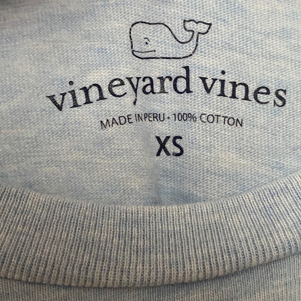 Vineyard Vines Light Blue Nautical Beach Whale Graphic Maryland T Shirt - Picture 3 of 7